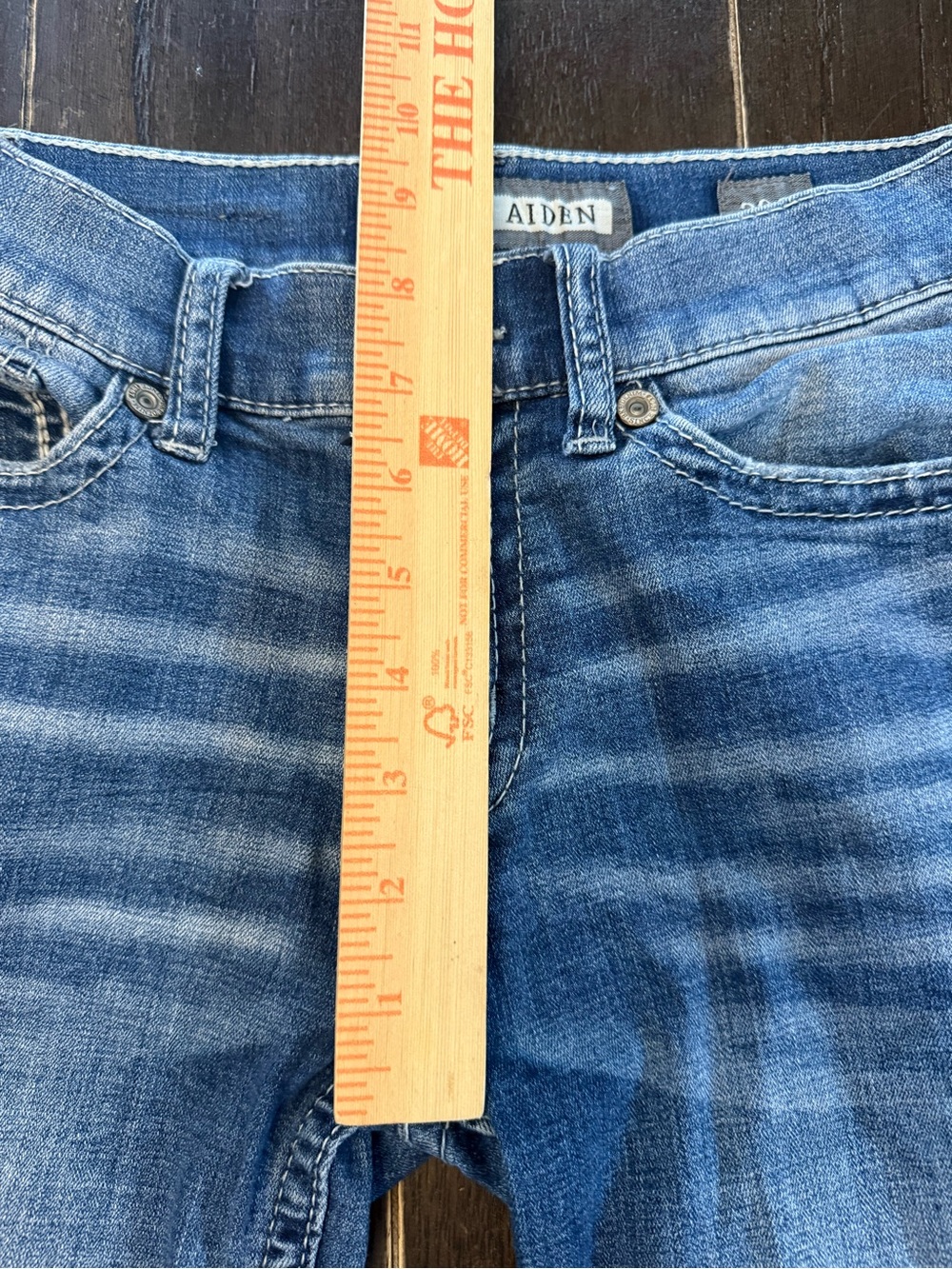 BKE Aiden Low Rise Bootleg Jeans Womens 28 Y2K Whiskered Western Stretch - Picture 6 of 16